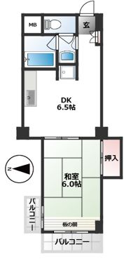 ツインドエルひぐらしの間取り画像