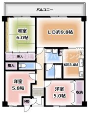 ベルカーサ太子田の間取り画像