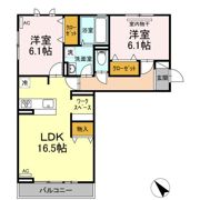 ローズ多治米の間取り画像