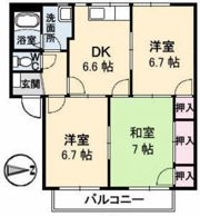 ミニオンハイツ B棟の間取り画像