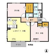 エクレーレ Aの間取り画像