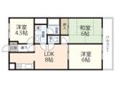 楠マンションBの間取り画像