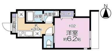 ジョリーメゾン高松の間取り画像