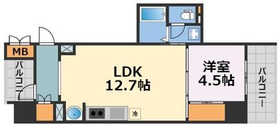 ブリリアントコートクラージュの間取り画像