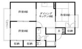 コーポパークサイドC・D棟（東石井）の間取り画像