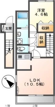プランドール・三津屋の間取り画像