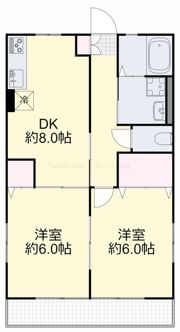 ハイム川東 南棟の間取り画像