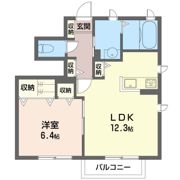 レジデンス クロルセ Cの間取り画像