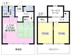 ハイホーム琴C棟の間取り画像