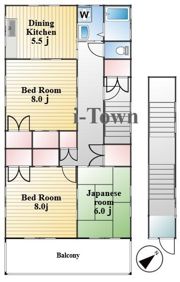 越谷大房住宅の間取り画像