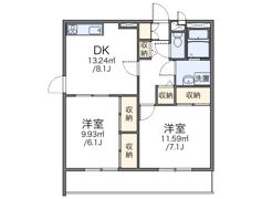 レオパレス湘南Aの間取り画像
