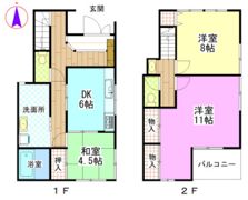 山本様借家の間取り画像
