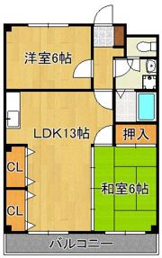 ファミール萩原の間取り画像