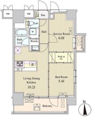 ザ マグノリアガーデン恵比寿の間取り画像