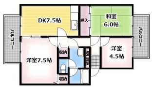 ウインディア阿部の間取り画像