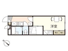 レオパレスもみじⅢの間取り画像