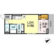 D-roomエムツーの間取り画像