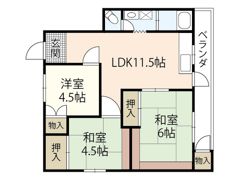 サンフラッツの間取り画像