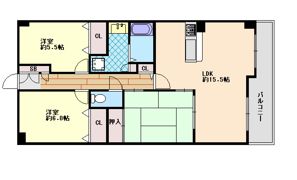 ライオンズガーデン魚崎壱番館の間取り画像