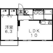 ハイム川東Ⅱの間取り画像
