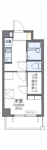 レオパレス道頓堀の間取り画像