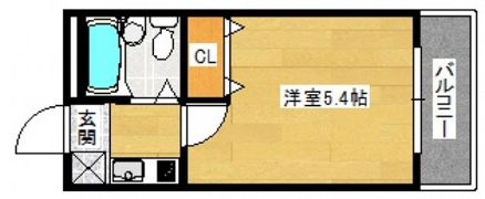 カーサ向洋の間取り画像