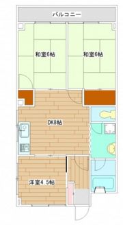 福本マンションの間取り画像