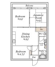 ブルームライフ横浜生麦の間取り画像