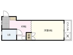 若草E・Wビル Eの間取り画像