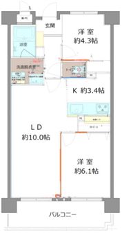 ヒルズ神明の木の間取り画像