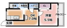 川端ハイツの間取り画像