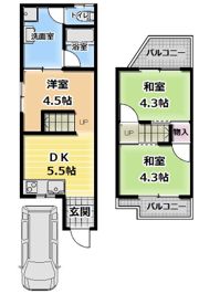 島頭1テラスの間取り画像