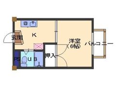 屋代ハイツ田中の間取り画像