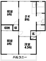 サンシティA＆K Aの間取り画像