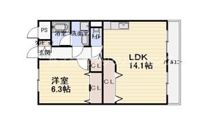 メゾンフルールの間取り画像
