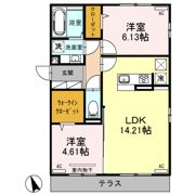 クリスタ Aの間取り画像