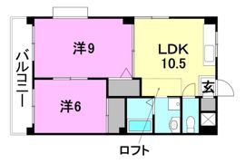 カサブランカ砥部の間取り画像