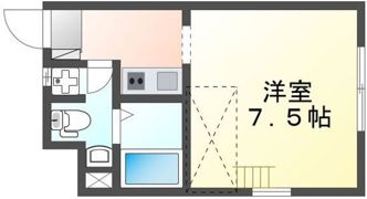 フレール国立の間取り画像