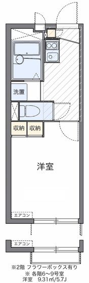 レオパレスプリマベーラの間取り画像