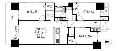 ロイヤルガーデン千舟町の間取り画像