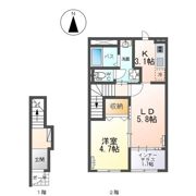 エメラルドⅠの間取り画像