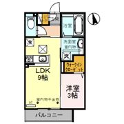 ゼフィール Aの間取り画像