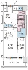 スプランディッド梅田グランノースの間取り画像