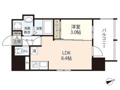 LaSante舟入本町の間取り画像