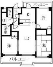 BELLA植田山の間取り画像