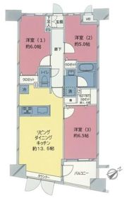 グランシティラピュタタワーの間取り画像