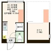 ハーモニーテラス仲宿Ⅲの間取り画像