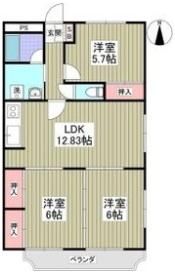 メゾンソレイユの間取り画像