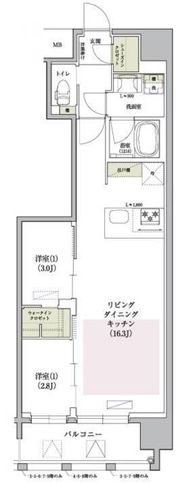 アーバネックス大阪天満宮Iの間取り画像