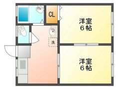 スカイハイツ A棟の間取り画像